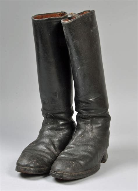 replica militarry vintage riding boots|ww2 german military boots.